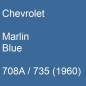 Preview: Chevrolet, Marlin Blue, 708A / 735 (1960).